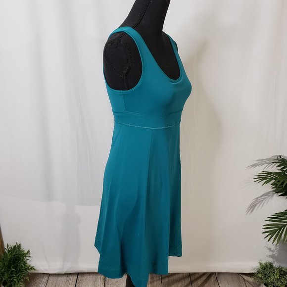 EASTERN MOUNTAIN TEAL SPORTS DRESS - SIZE SMALL - Picture 2 of 9